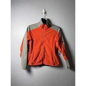 EMS Eastern Mountain Sports Windstopper Orange & Gray Womens Fitted Jacket XS
